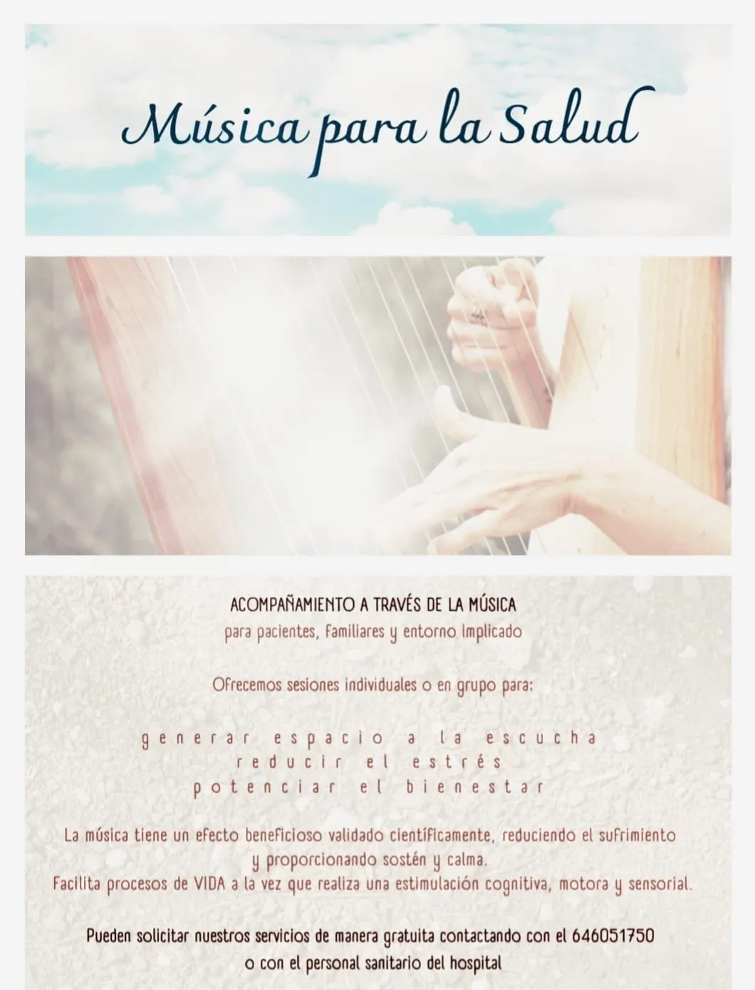 Cartel de Música para la Salud