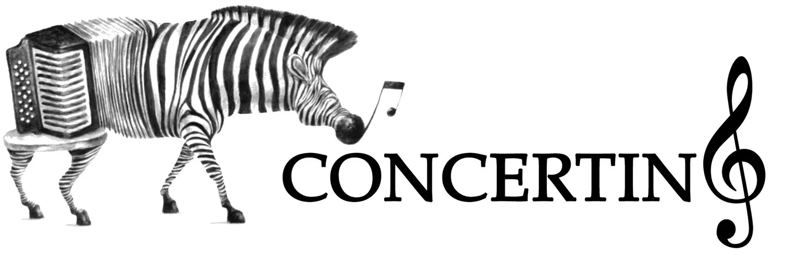 Concertino: una cebra con cuerpo de acordeón